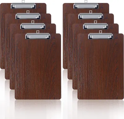 Productafbeelding van Famanu A4 Klembord, 8 stuks - Metalen klem met houder