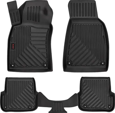 Immagine prodotto di Tappetini auto in gomma 3D Wielganizator per Audi A6 C6 berlina, station wagon, avant (2004-2006) – neri, bordo alto, set 4 pz