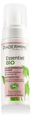 Immagine prodotto di Diadermine Schiuma detergente ESSENTIEL BIO 150ml: detergente delicato, pelle fresca