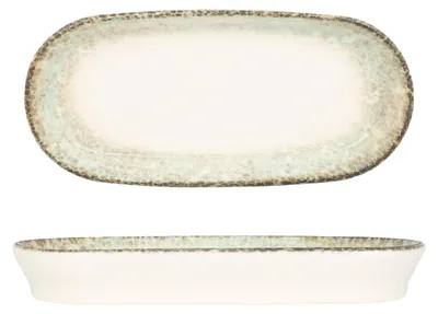 Produktbild von Kütahya Porselen Servierschale - Rust Green - Porzellan - 16x8 cm (75cc)