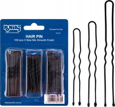 Produktbild von PONIK'S Haarknoten Größenmix SCHWARZ - 100 Stück - BKW015