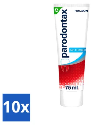 Zdjęcie produktu dla 10 sztuk pasty do zębów Parodontax bez fluoru - 75 ml - zestaw ekonomiczny
