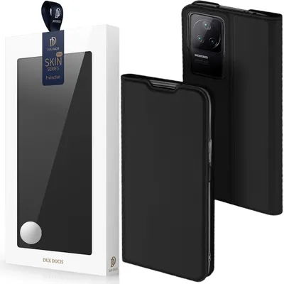 Zdjęcie produktu dla Dux Ducis Skin Pro Kabura Etui Pokrowiec Z Klapką Xiaomi Poco F4 5G Czarny