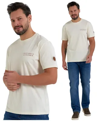 Productafbeelding van T-shirt – heren T-shirt, maat M – beige katoenen T-shirt – T-shirt met korte mouwen – klassiek T-shirt