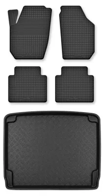 Obrázek produktu pro Vaničkové autokoberce + vana kufru pro: Skoda Rapid 2013-2017 hatchback 5 ks