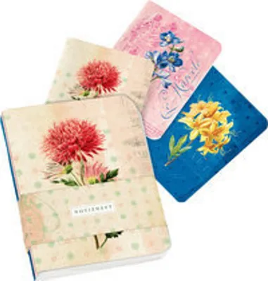 Obrázok produktu pre Mini zošity The Artists' Gardens s motívom Dahlia prázdne, 3 zošity