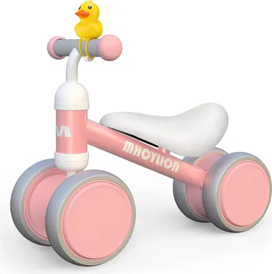 Produktbild von MHCYLION Kinder Laufrad mit 4 Räder für 10-24 Monate Baby, Rosa