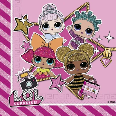 Produktbild von LOL Glitterati 33 x 33 cm 20 Stück