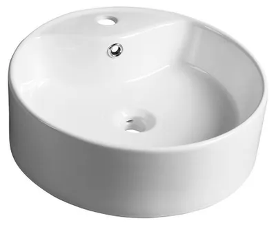 Image de Lavabo en céramique YAKARTA, Ø 46 cm, blanc