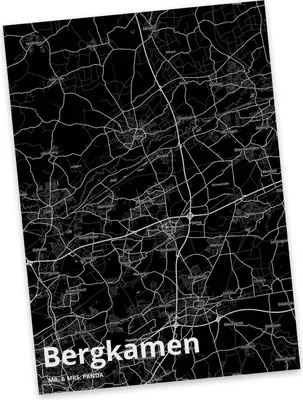 Produktbild von Mr. & Mrs. Panda Postkarte Bergkamen - Geschenk, Postkarten, Stadt, Dorf Karte Landkarte Map Stadtplan, Ansichtskarte, Ansichtskarten, Fotokarte, Grußkarte