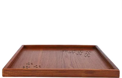 Produktbild von Teetablett aus Holz mit erhöhtem Rand, 34 * 34cm