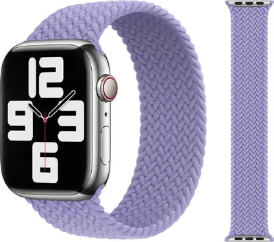 Produktbild von Original Apple Braided Solo Loop Armband 42/44/45mm Größe 10 English Lavender