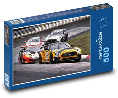 Produktbild von Puzzle 500 Rennwagen in Aktion - martinpuzzle