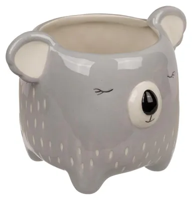 Produktbild von Keramik Übertopf Tierform, Koala Blumentopf