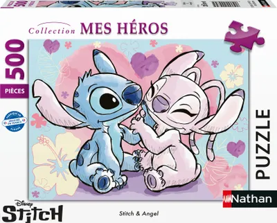 Image de Ravensburger Puzzle 500 p Stitch et Angel - Disney