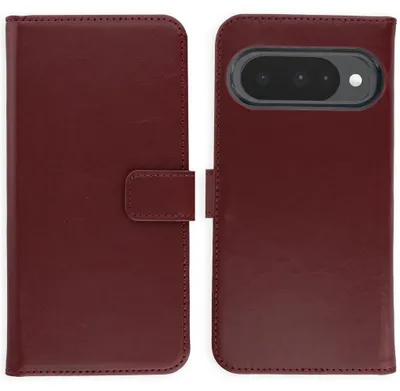 Image de Étui en cuir véritable Selencia pour Google Pixel 10 / 10 Pro - Bordeaux