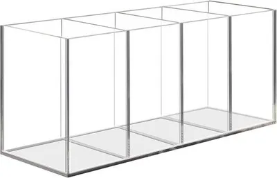 Immagine prodotto di Organizer da scrivania in acrilico con 4 scomparti
