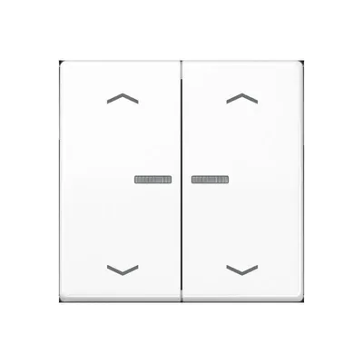 Obrázok produktu pre Jung BTAS17102PWW Tlačidlo JUNG HOME 2-gangové so symbolmi šípok (BTAS17102PWW)