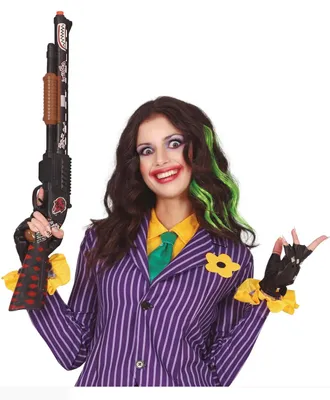 Produktbild von Schrotflinte als verrückte Spielzeugwaffe für Harlekin Kostüme