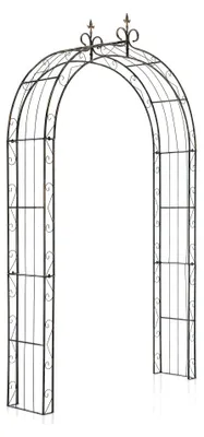 Produktbild von CLP Rosenbogen Sun I Rankhilfe Aus Beschichtetem Eisen I Romantischer Rankenbogen I Rundbogen Im Landhausstil I In Verschiedenen Farben bronze