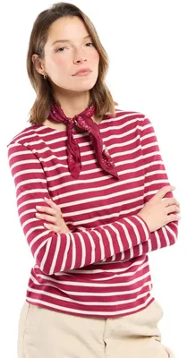 Productafbeelding van Armor Lux Heritage mariniershemd – Gemaakt van biologisch katoen, rood/navy blauw
