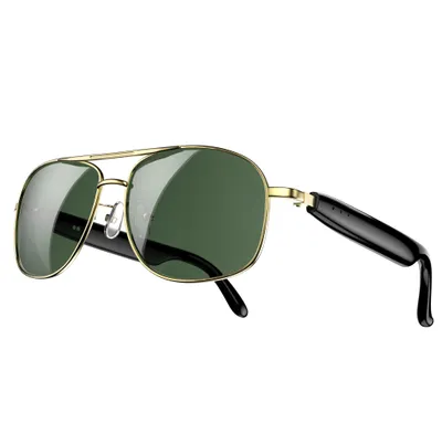 Produktbild von Blackview D1 Pro Smartbrille Bluetooth 6.0, 360° Raumklang, KI-Sprachsteuerung, IP54 Wasserfest, 6 Std. Musik, Leichte Metallbrille mit UV-Schutz