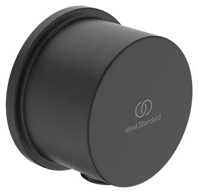 Zdjęcie produktu dla Ideal Standard przyłącze węża prysznicowego Idealrain Okrągłe natynkowe BC808XG Czarny (Silk Black)