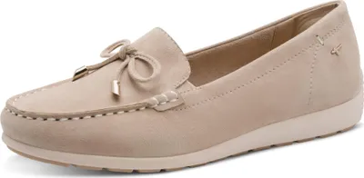 Produktbild von Tamaris Comfort Damen Slipper Leder Mokassin weit geschnitten 8-84600-44, Größe:38 EU, Farbe:Beige