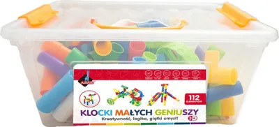 Zdjęcie produktu dla Klocki małych geniuszy.  Złączki 112 elementów