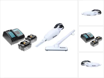 Immagine prodotto di Aspiratore a batteria Makita DCL 181 FSF1 W 18 V bianco + 2x batteria ricaricabile 3,0 Ah + caricabatterie