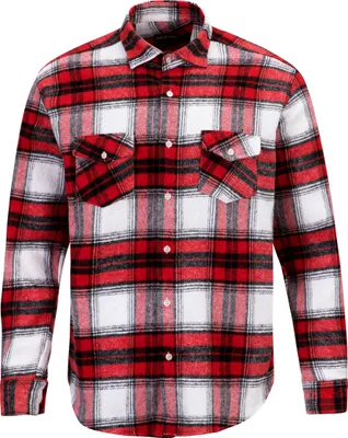 Produktbild von Reslad Holzfällerhemd Hemd Herren kariert Vintage Karo-Hemd Flanellhemd Männer Langarm Checked Flanell Shirt RS-7116 Rot-Schwarz M