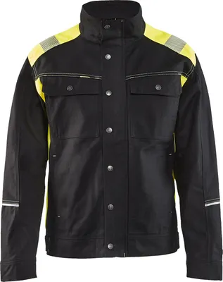 Produktbild von Blakläder Handwerker Jacke 4095 1370 in marineblau/gelb, Farbe:schwarz/gelb, Größe:S