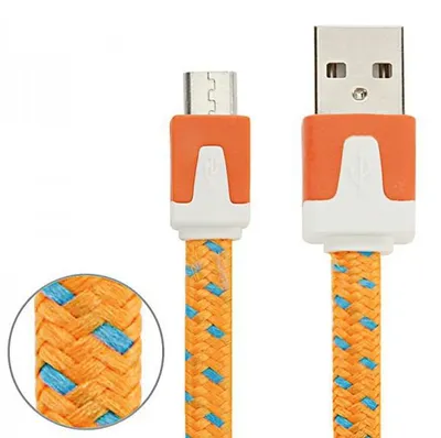 Obrázok produktu pre Micro USB dátový kábel Nabíjací kábel Farby 2 m pre mobilné telefóny Tablet Kábel Nabíjanie Príslušenstvo