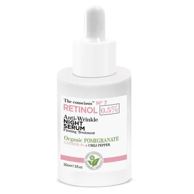 Productafbeelding van The Conscious Anti-aging nachtserum met biologische granaatappels, 30 ml