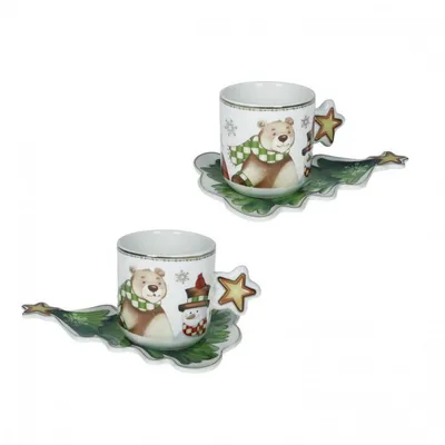 Produktbild von Teetassen-Set, 2-teilig, neues Knochenporzellan