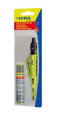Obrázek produktu pro Lyra Dry profesionální značkovací tužka + náhradní vodítka Dry-Leads, tužka + ořezávátko 4498103