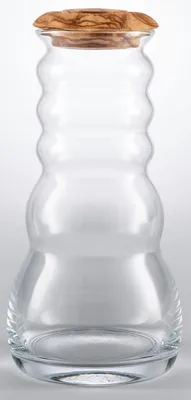Produktbild von Wasserkrug Cadus mit Olivenholzdeckel - 1l - mundgeblasen