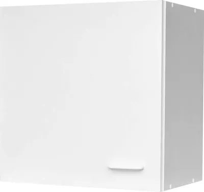 Produktbild von Küchenoberschrank, 1 Tür, 1 Boden, 530 x 500 x 350 mm, weiß