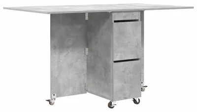 Obrázek produktu pro vidaXL Jídelní stůl, 2 ks, 140 x 80 x 77 cm, dřevotříska, betonově šedá
