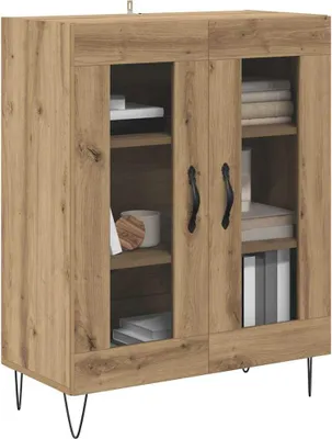 Zdjęcie produktu dla vidaXL Kredens dębowy Artisan 69,5 x 34 x 90 cm materiał drewnopochodny