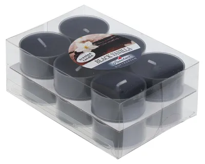 Produktbild von Duftteelichter im 12er Pack Black Vanilla 18/38 mm ca. 4 h