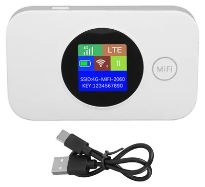 Image de Routeur hotspot 4G mobile avec emplacement pour carte Micro SIM, prend en charge 8 à 10 utilisateurs, batterie 3000 mAh pour les déplacements professionnels, prend en charge les écrans couleur 5G.