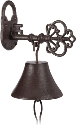 Produktbild von relaxdays Türglocke Gusseisen Schlüssel & Schloss