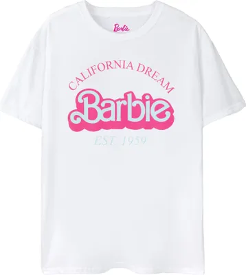 Image de Barbie - T-shirt "California Dream" pour femme NS7738 (S) (Blanc)