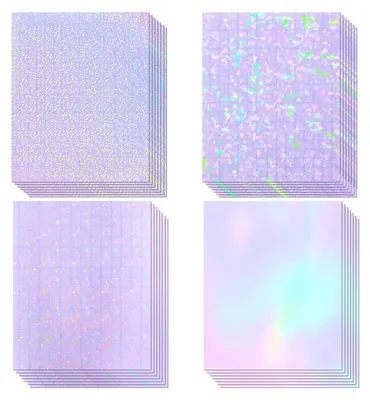 Hologrammfolie A4, transparentes Vinyl, 40 Blatt