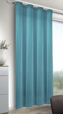Produktbild von Ösenschal "Crash/Jake" - Vorhang mit Ösen - Größe (HxB): 245x135cm Farbe: Petrol