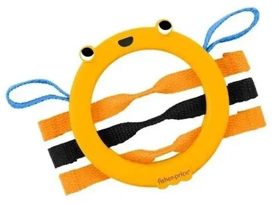 Produktbild von Fisher-Price Fisher Price Bumble Bee Activity Ring, 0,25 Jahr(e), Stoff, Kunststoff, Schwarz, Orange