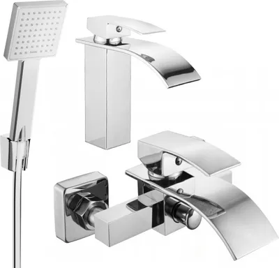 Produktbild von Mexen Aries R45 Badewannenset, Chrom - 744803R45-00