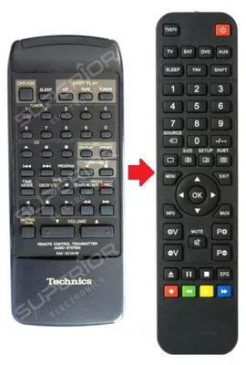 Produktbild von Ersatz Fernbedienung für Technics SU-X101 | SU-X102 | SU-X120 | SU-X320