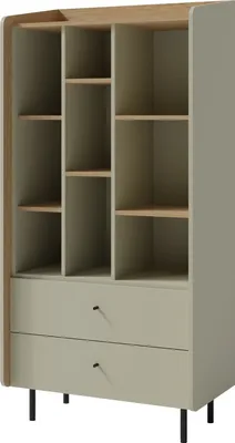 Obrázek produktu pro Furniture24 Regál Alessio Ae6 Police 80 X 170 X 42 cm Eukaluptus/Dub Baltic Dune